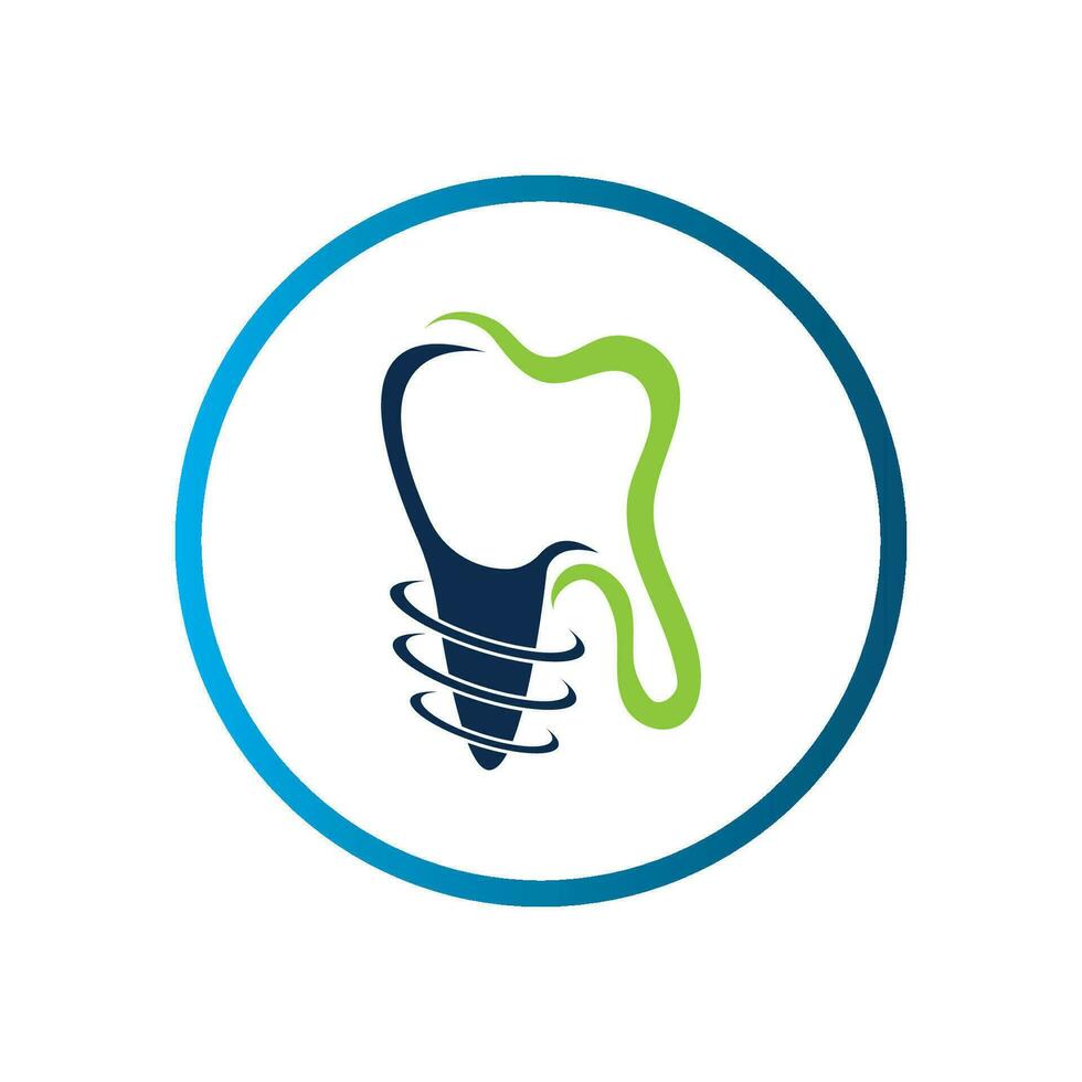 dental implant logo vector