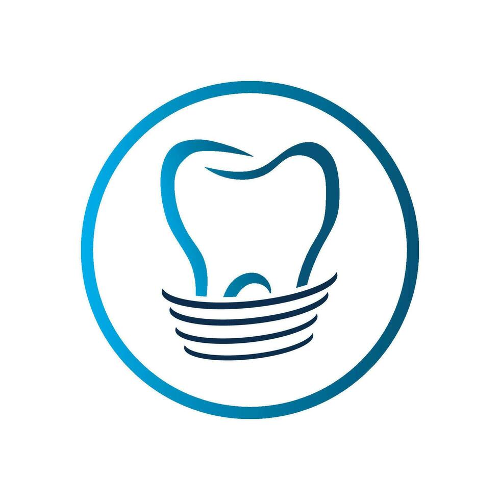 dental implante logo vector