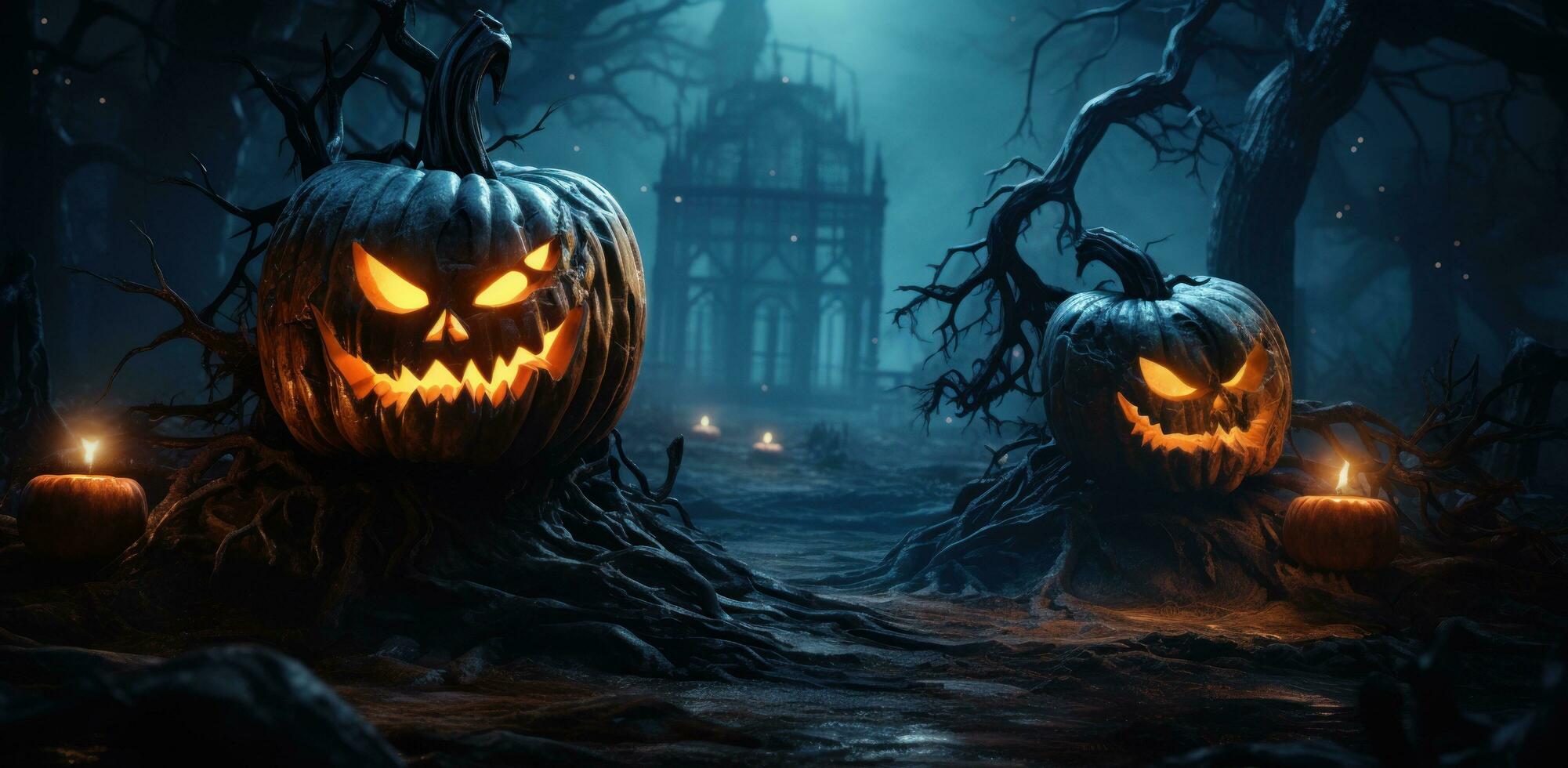 Spooky Halloween background photo