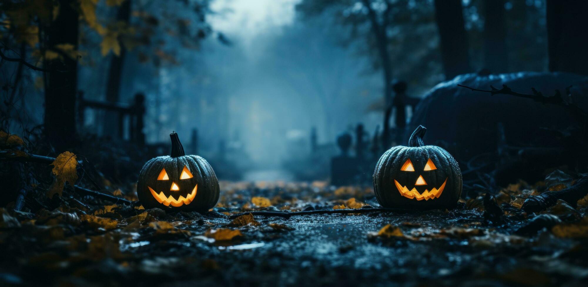 Spooky Halloween background photo