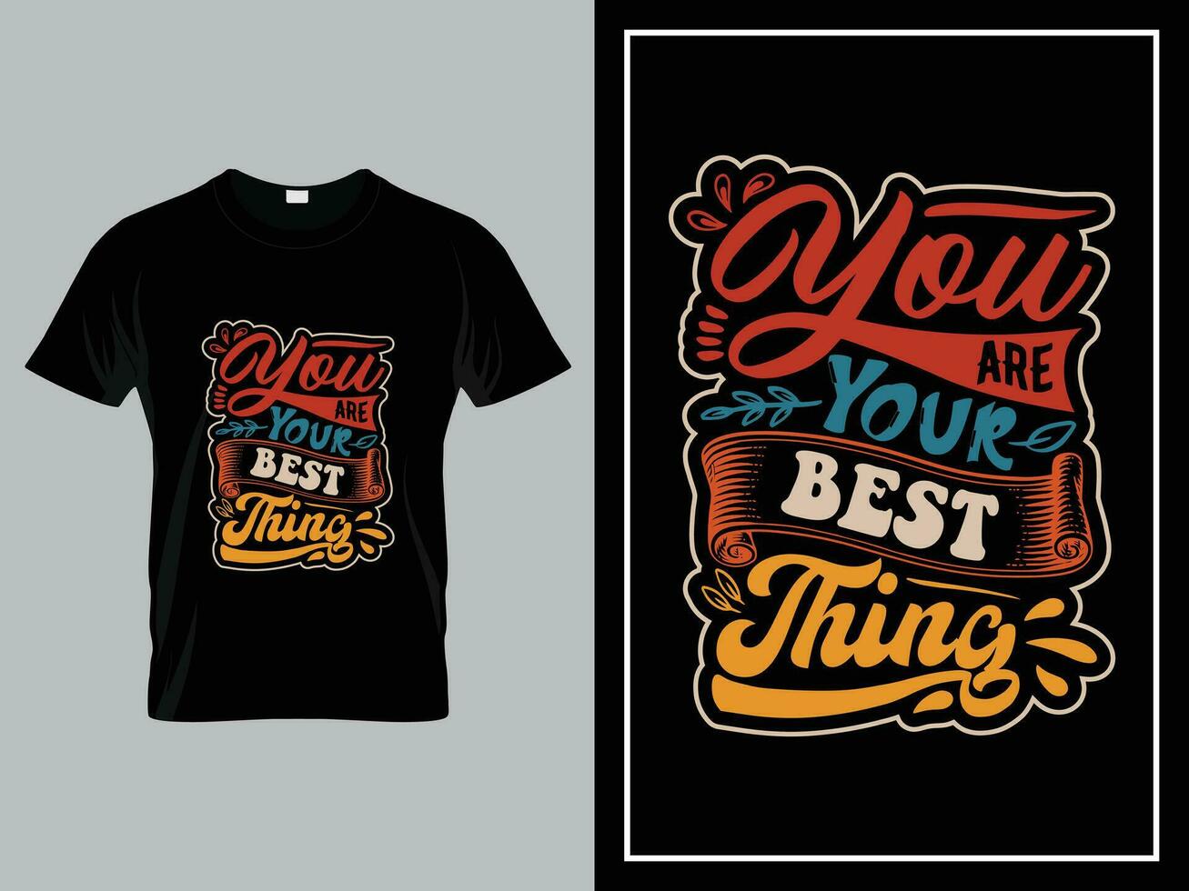Typography or lettering and trendy quote or hand drawn lettering graphic for unique t shirt design vector