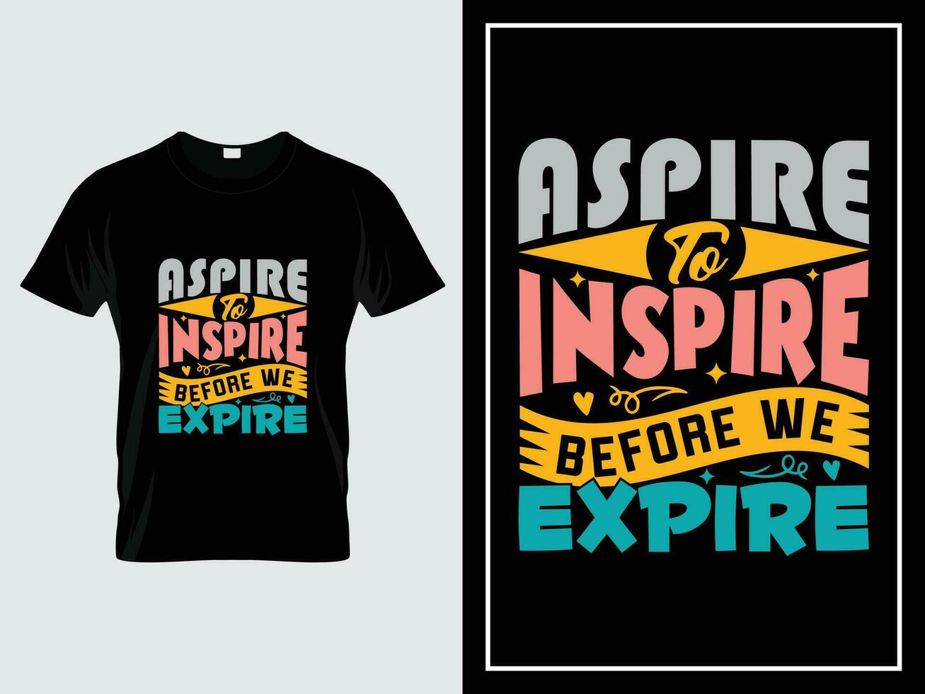 Typography or lettering and trendy quote or hand drawn lettering graphic for unique t shirt design vector