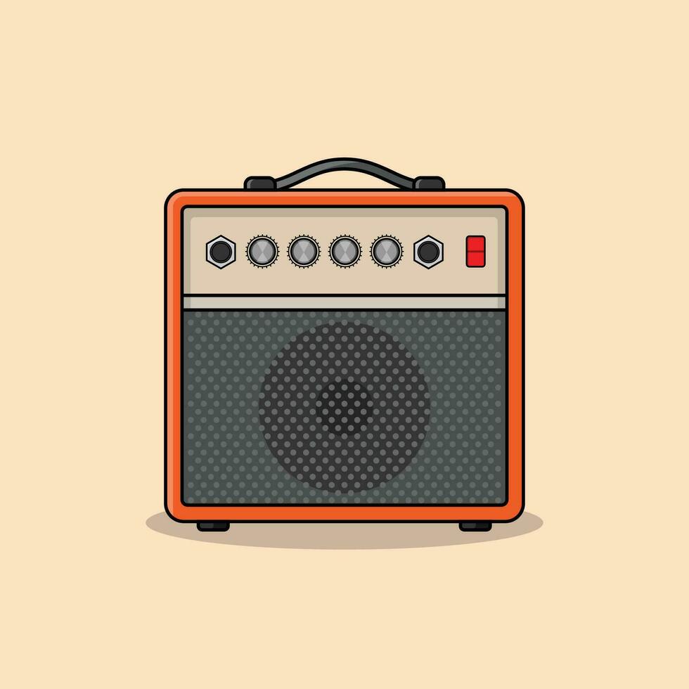 The Illustration of Amplifier vector