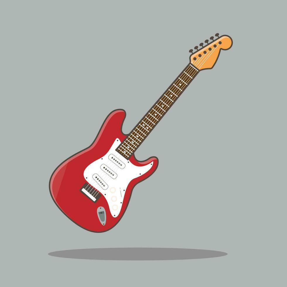 The Illustration of Electric Guitar vector