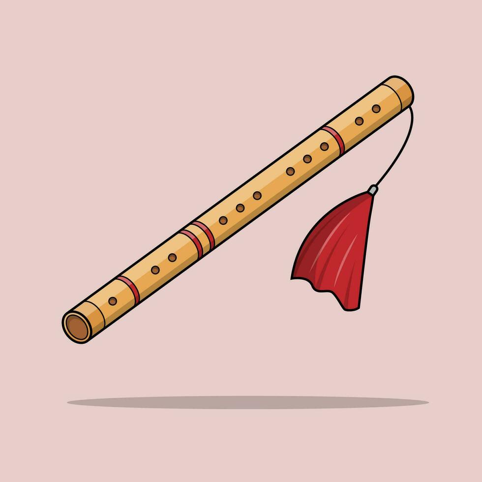 The Illustration of Flute vector