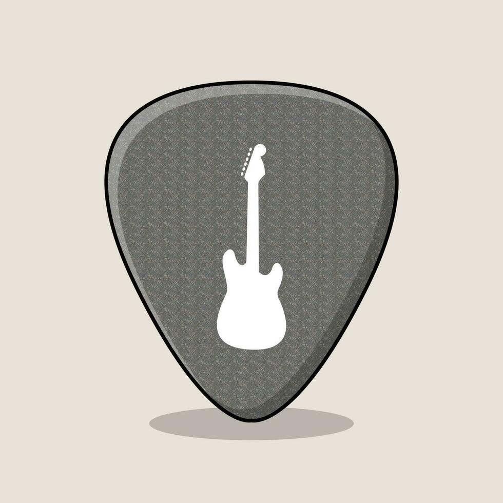 The Illustration of Guitar Pick vector