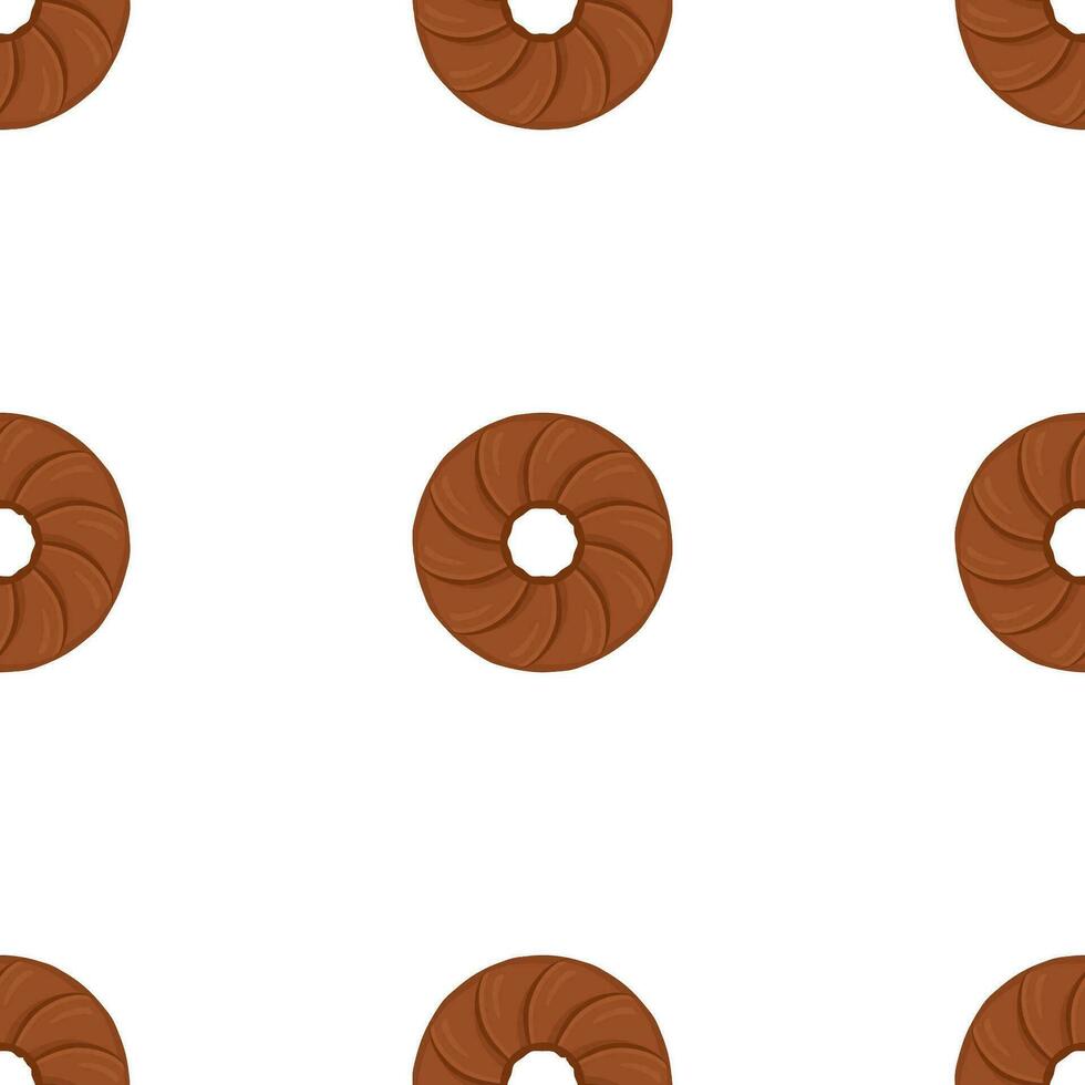 Pattern homemade cookie different taste in pastry biscuit vector