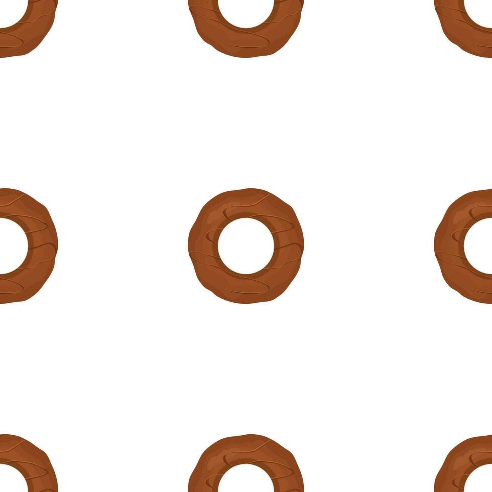 Pattern homemade cookie different taste in pastry biscuit vector