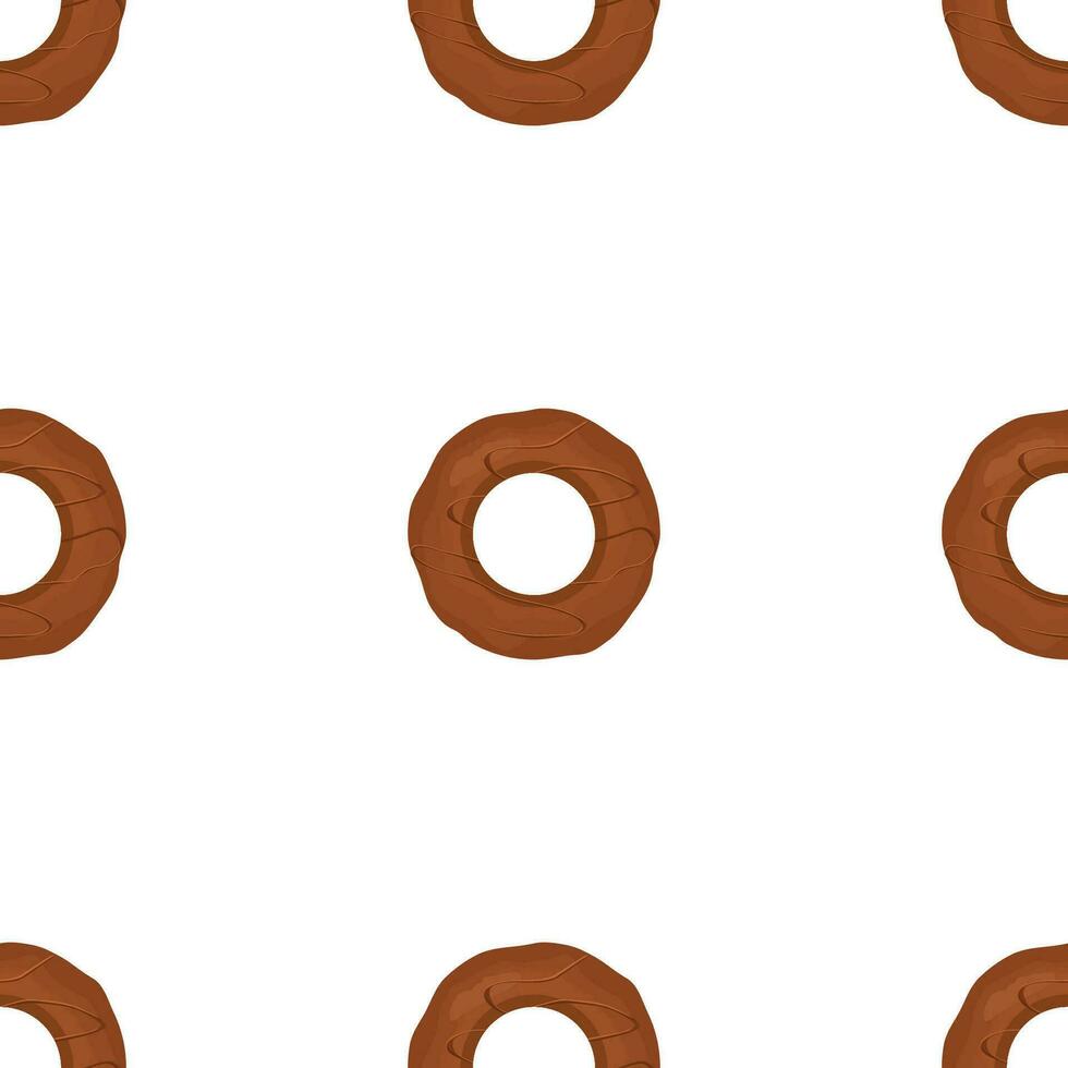 Pattern homemade cookie different taste in pastry biscuit vector