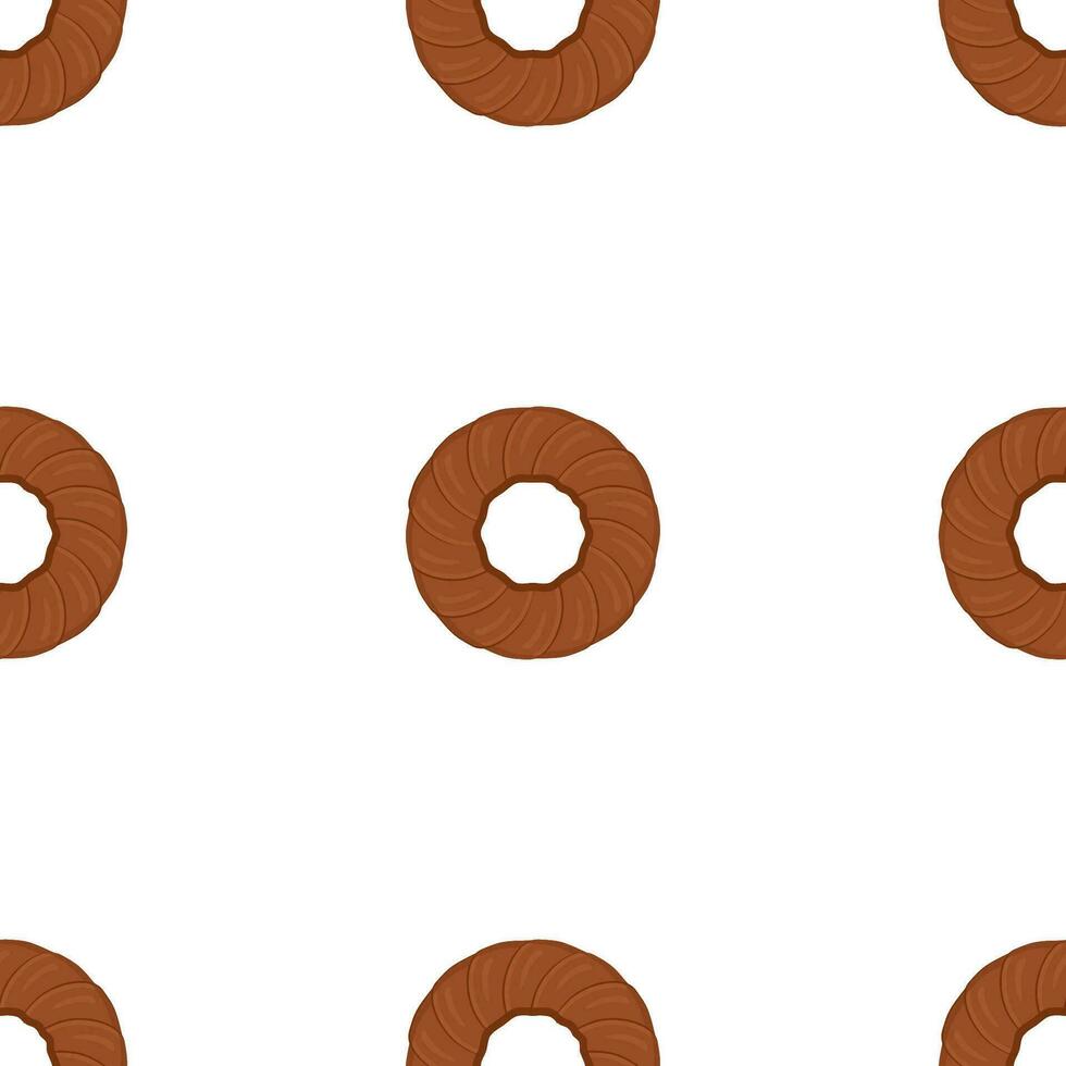 Pattern homemade cookie different taste in pastry biscuit vector