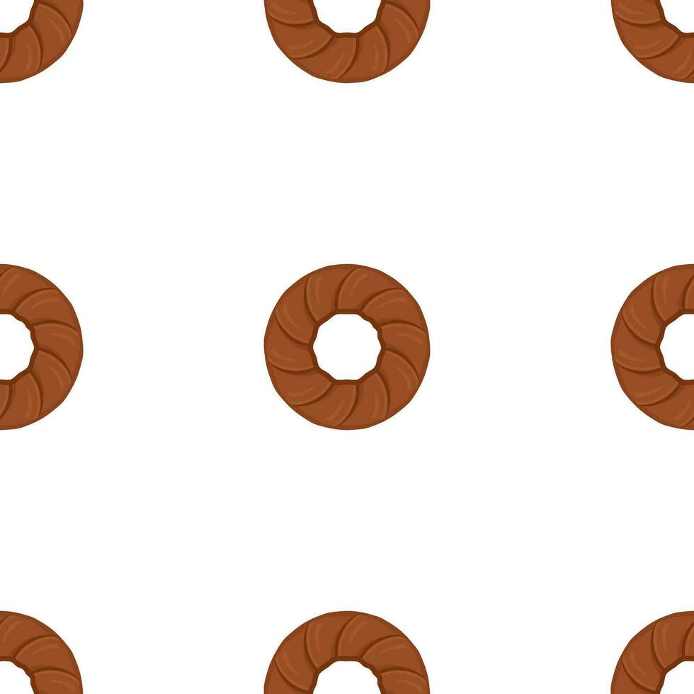 Pattern homemade cookie different taste in pastry biscuit vector