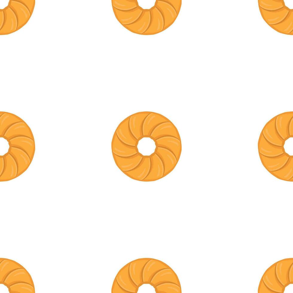 Pattern homemade cookie different taste in pastry biscuit vector