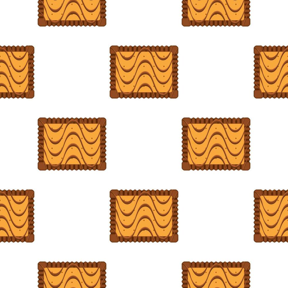 Pattern homemade cookie different taste in pastry biscuit vector