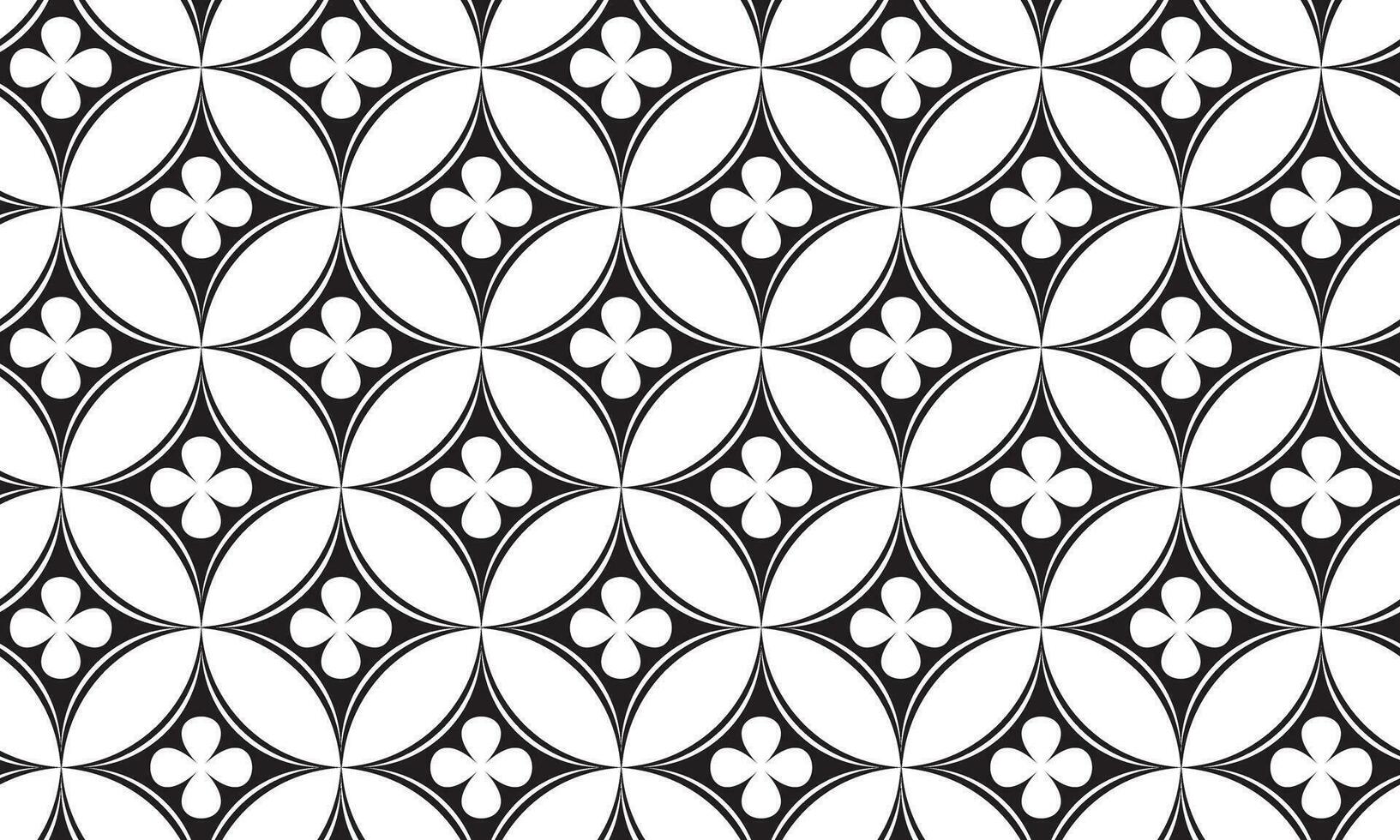 indonesio batik motivo con floral modelo. indonesio batik sin costura modelo vector. negro blanco sin costura modelo antecedentes vector