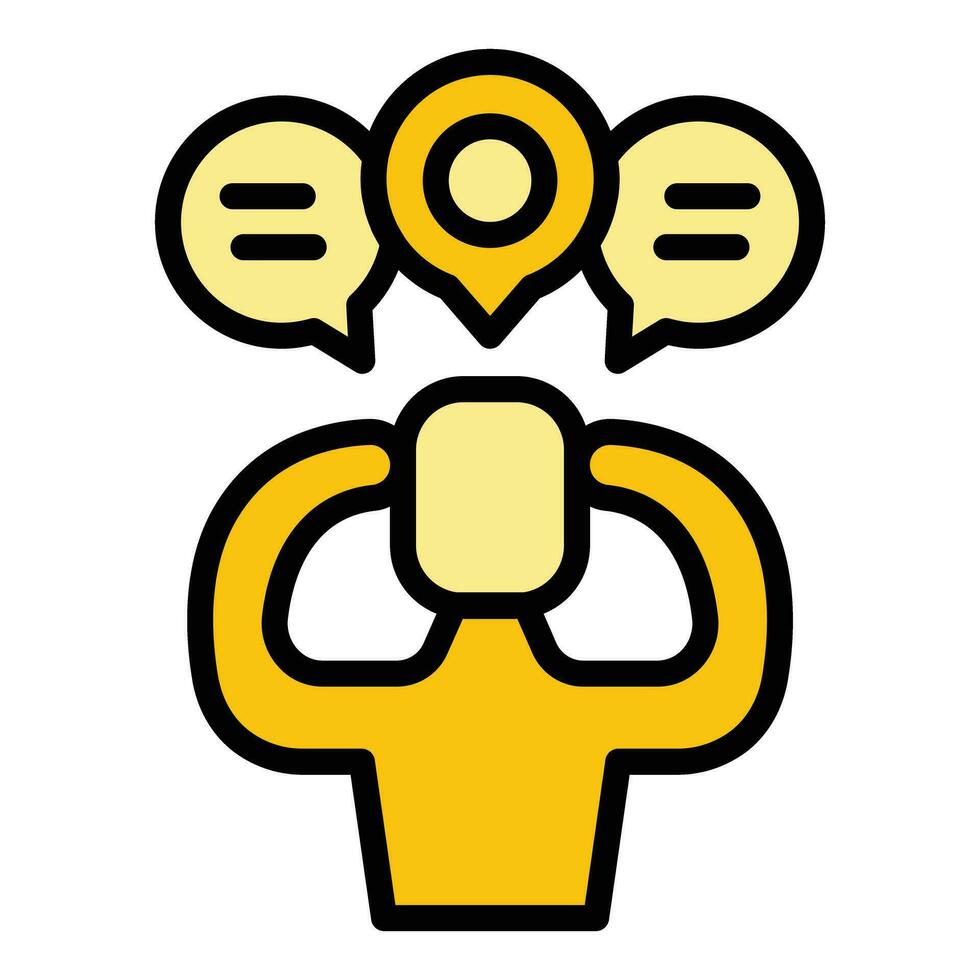 Self body icon vector flat