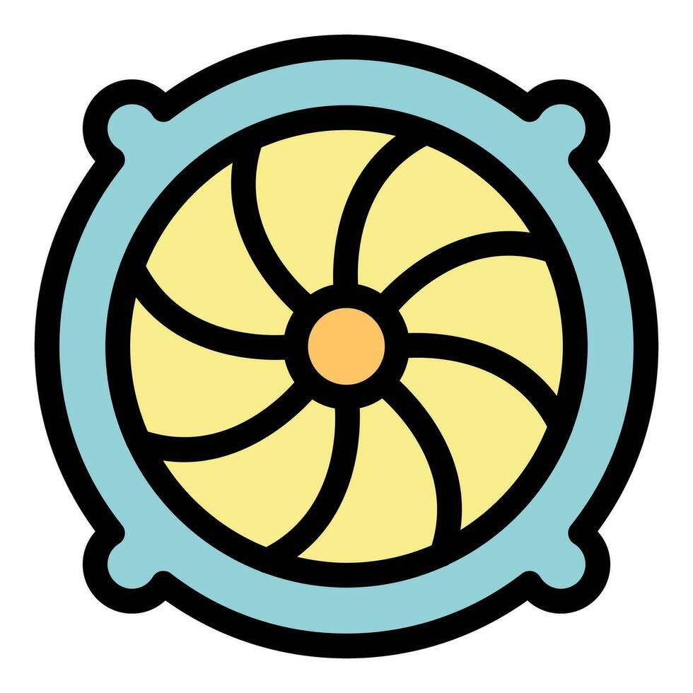 Air fan icon vector flat