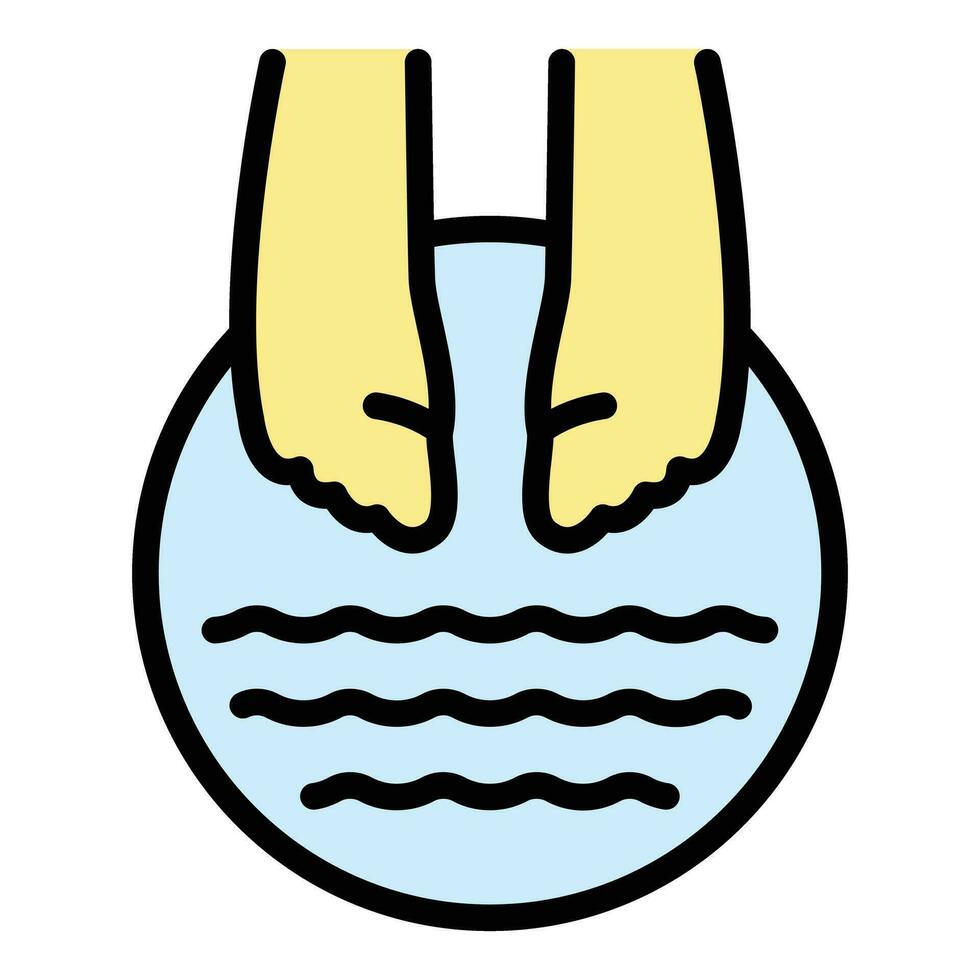Spa stress reduction icon vector flat