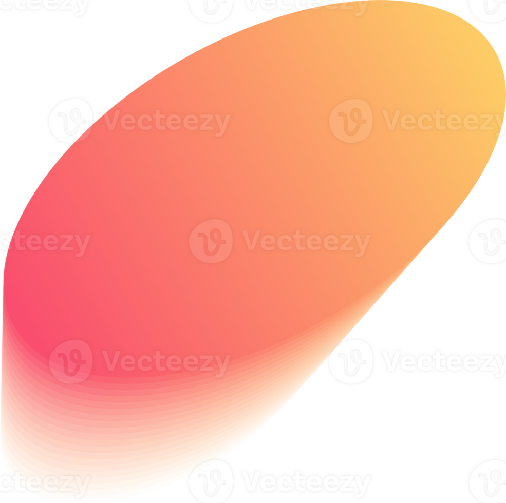 Y2k gradient ellipse. Holographic soft aura. Blurred aesthetic shape. png