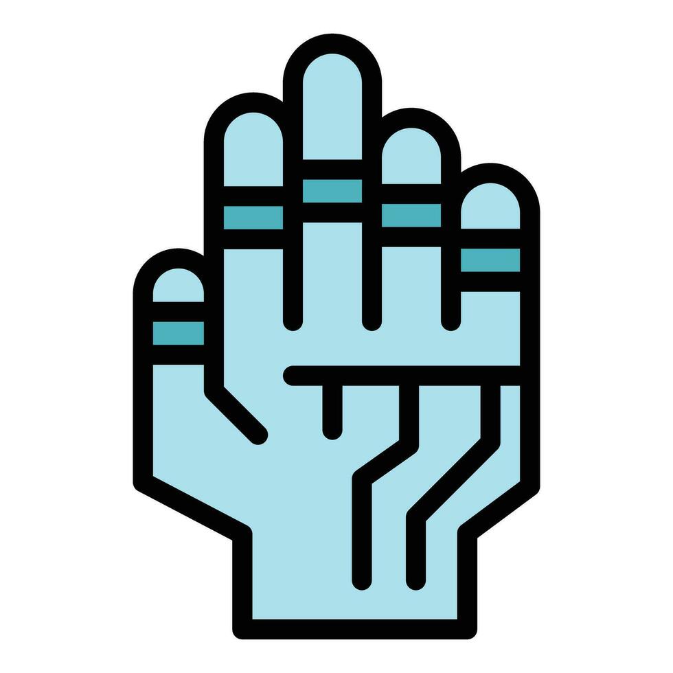 Smart hand icon vector flat