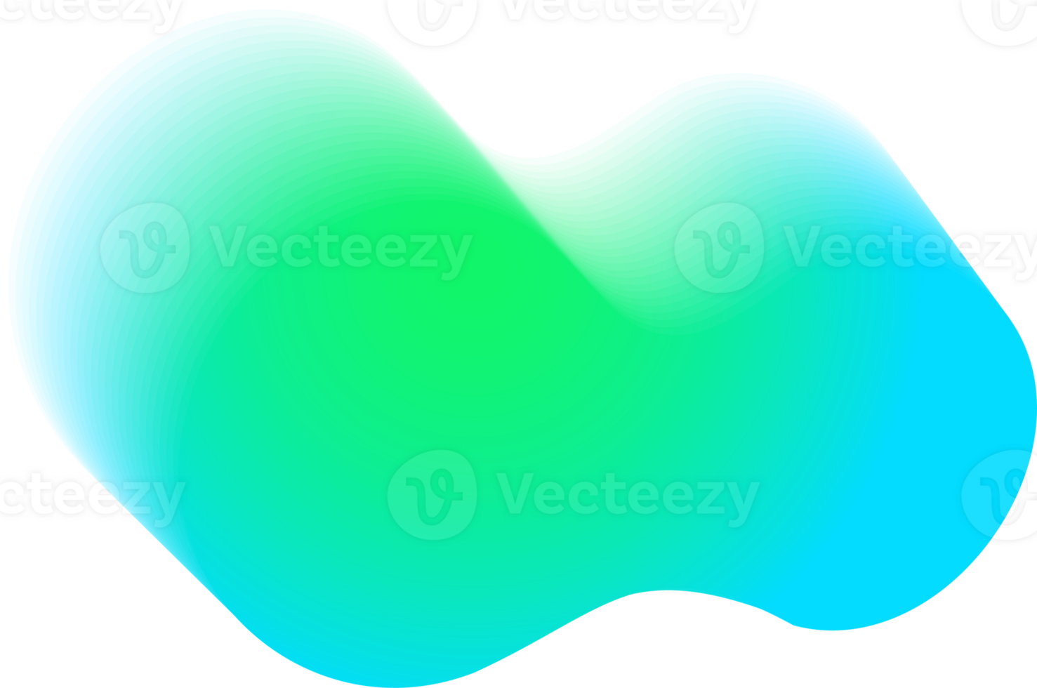 Blurred gradient shape. Abstract fluid neon background. Liquid holographic iridescent blob. Geometric trendy y2k element png