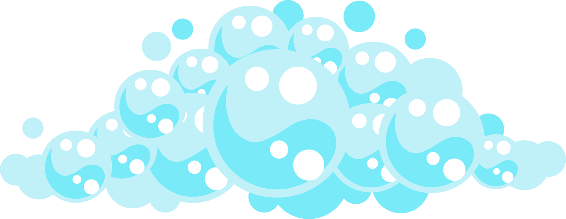 Soap foam bubbles. Cartoon bath suds of shampoo. 27685616 PNG