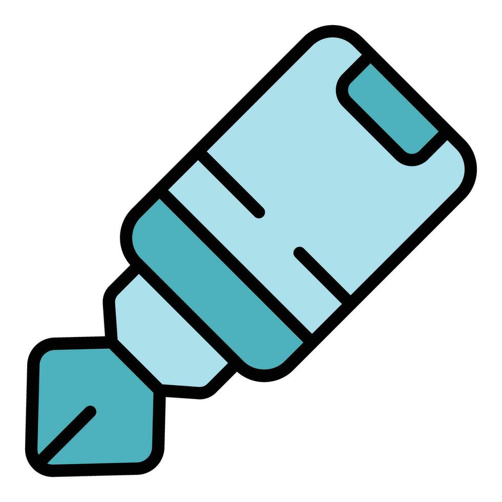 Artist pen icon vector flat