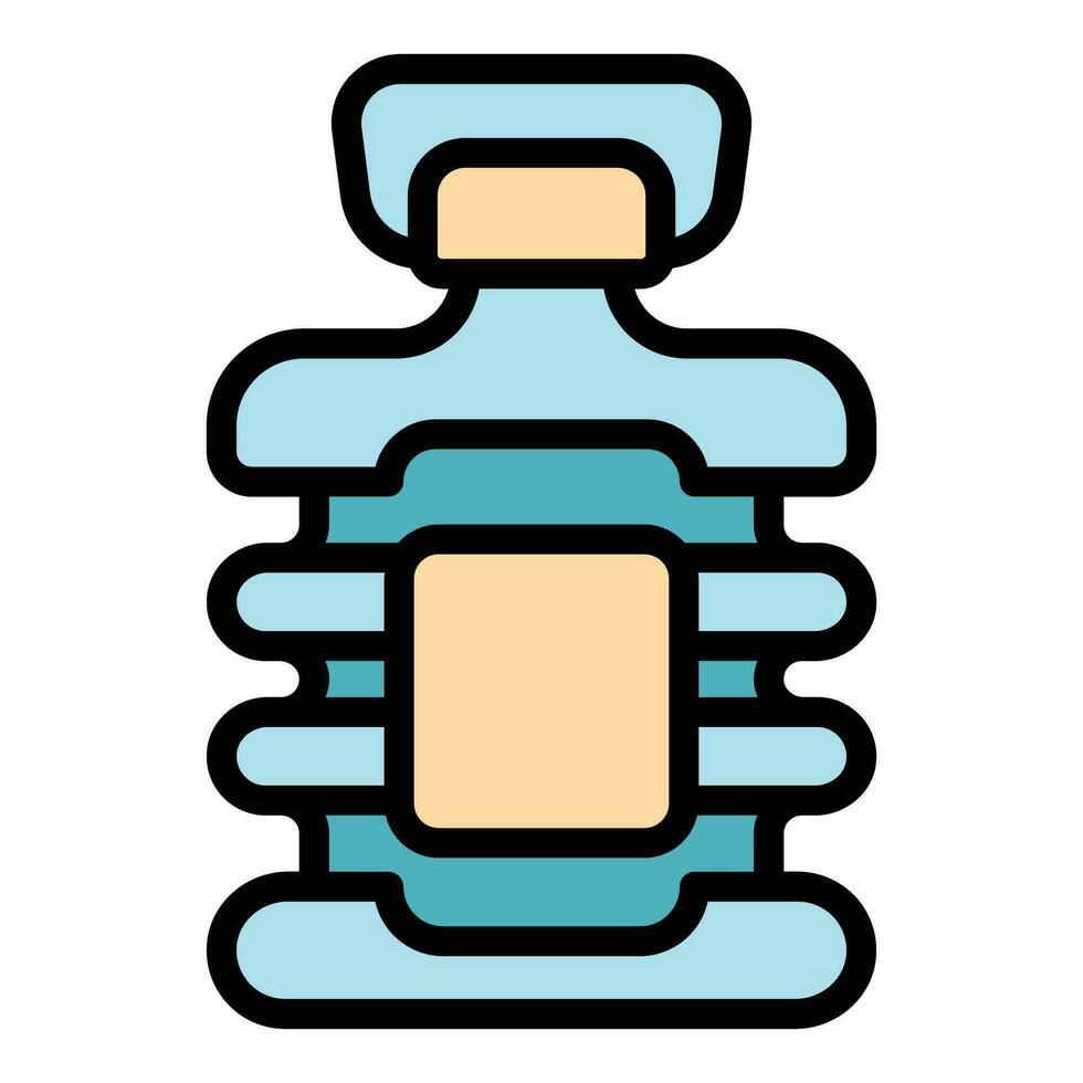 agua botella icono vector plano