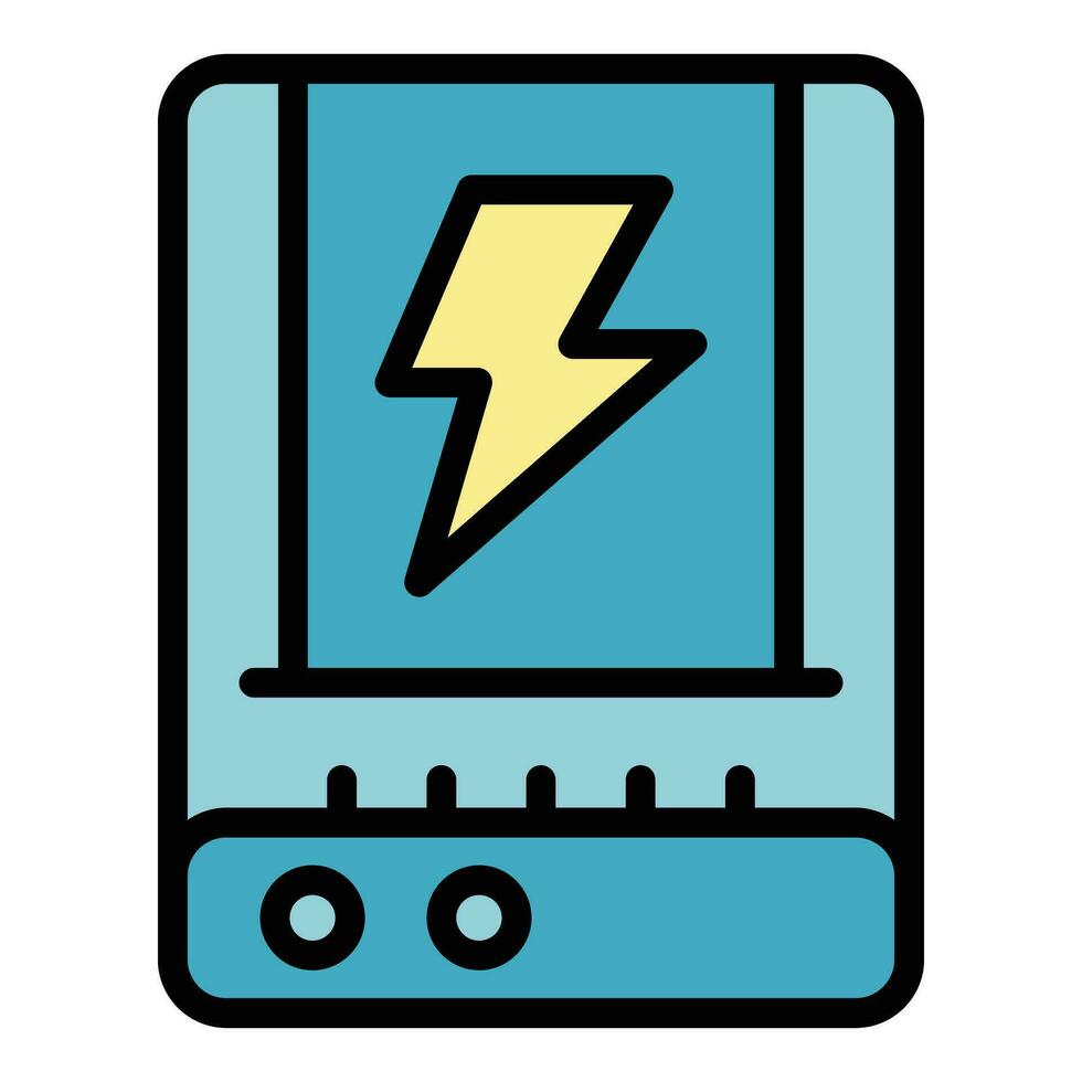 Powerbank icon vector flat