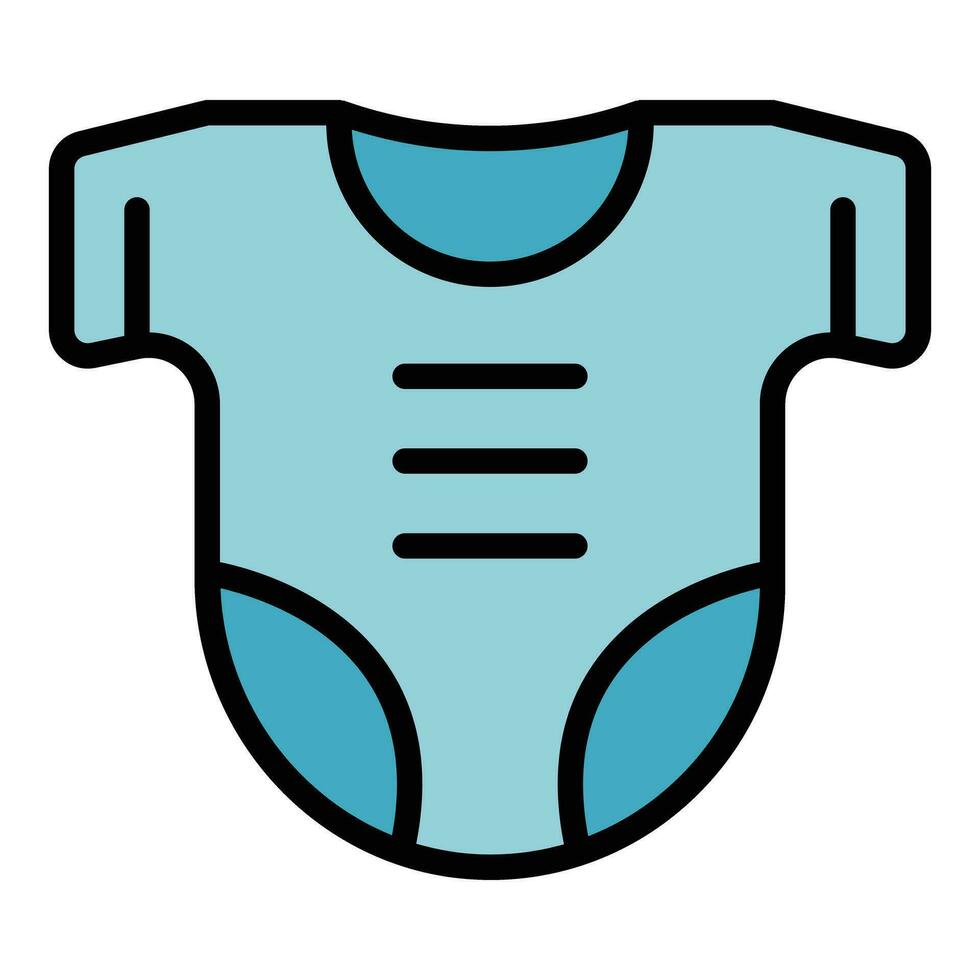 Baby cloth icon vector flat