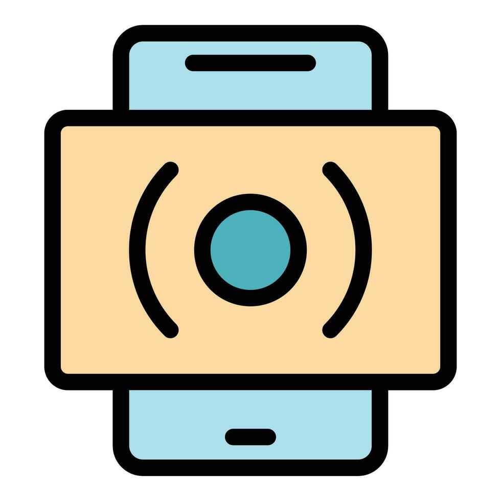 Touch point icon vector flat