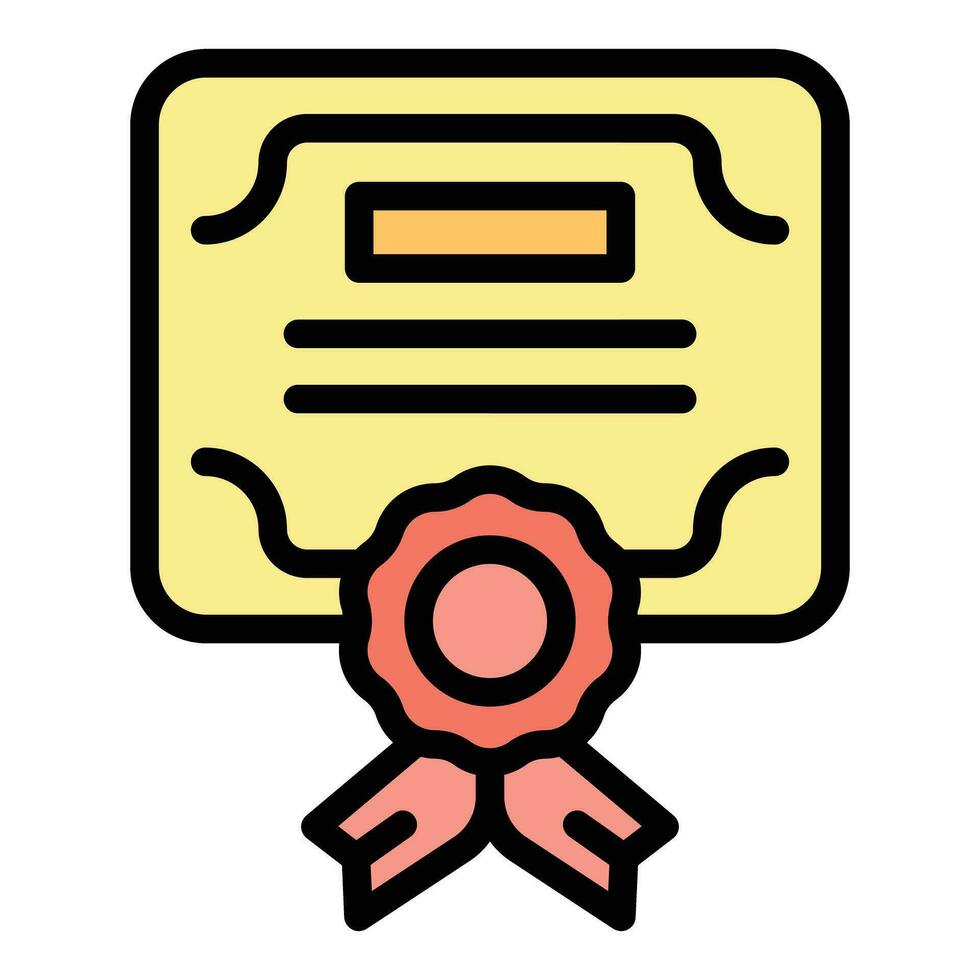 Skill up diploma icon vector flat