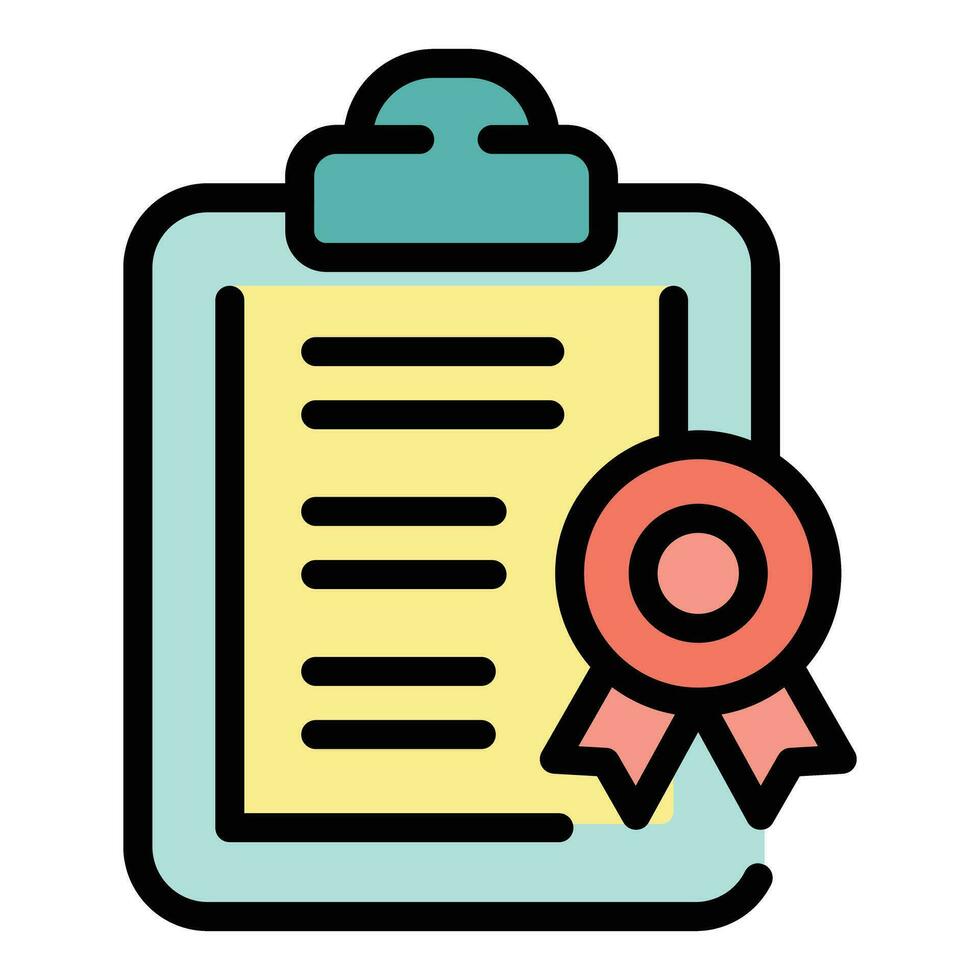 Skill clipboard icon vector flat