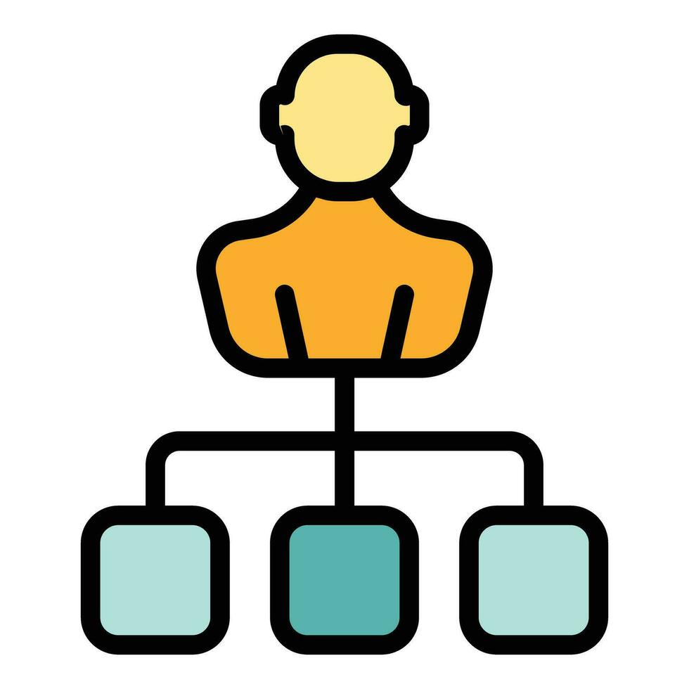 Task group icon vector flat