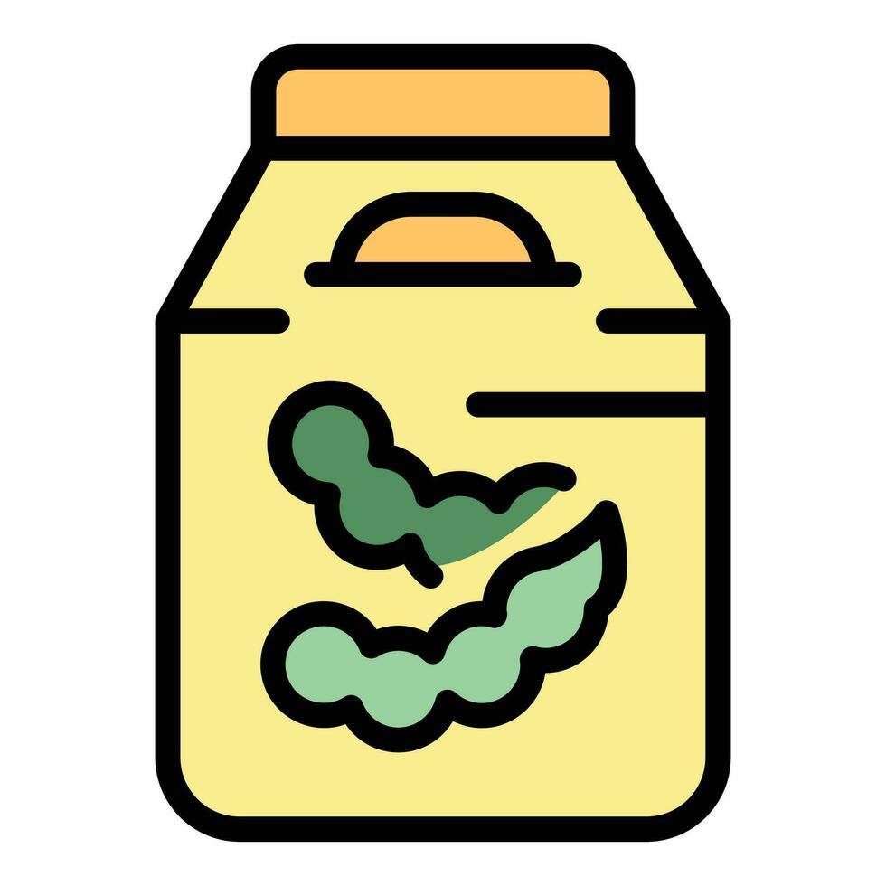 Soy drink pack icon vector flat