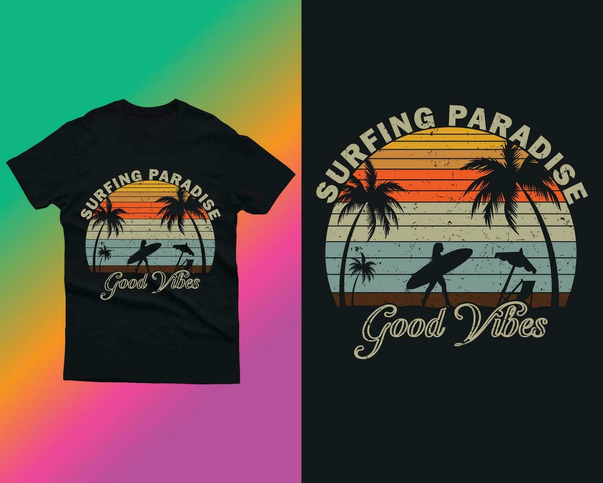 camiseta de verano vector