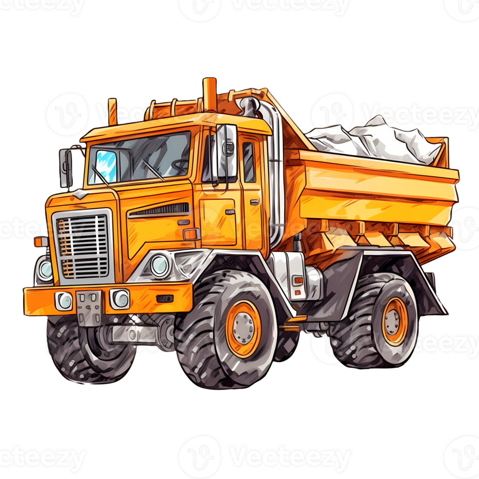 Construction Vehicles Clipart Illustration AI Generative 27687499 PNG