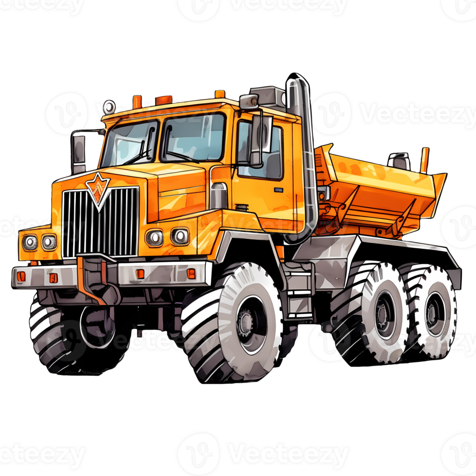 Construction Vehicles Clipart Illustration AI Generative 27687823 PNG