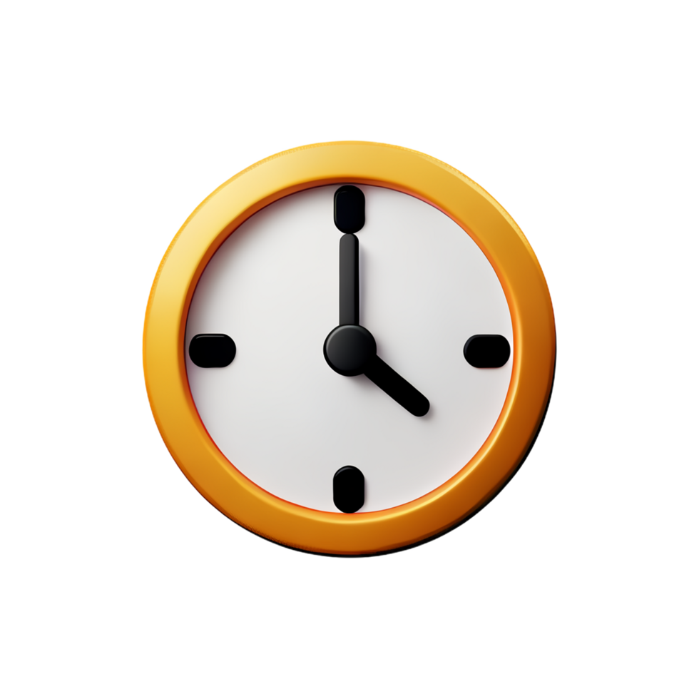 a clock icon on a transparent background png