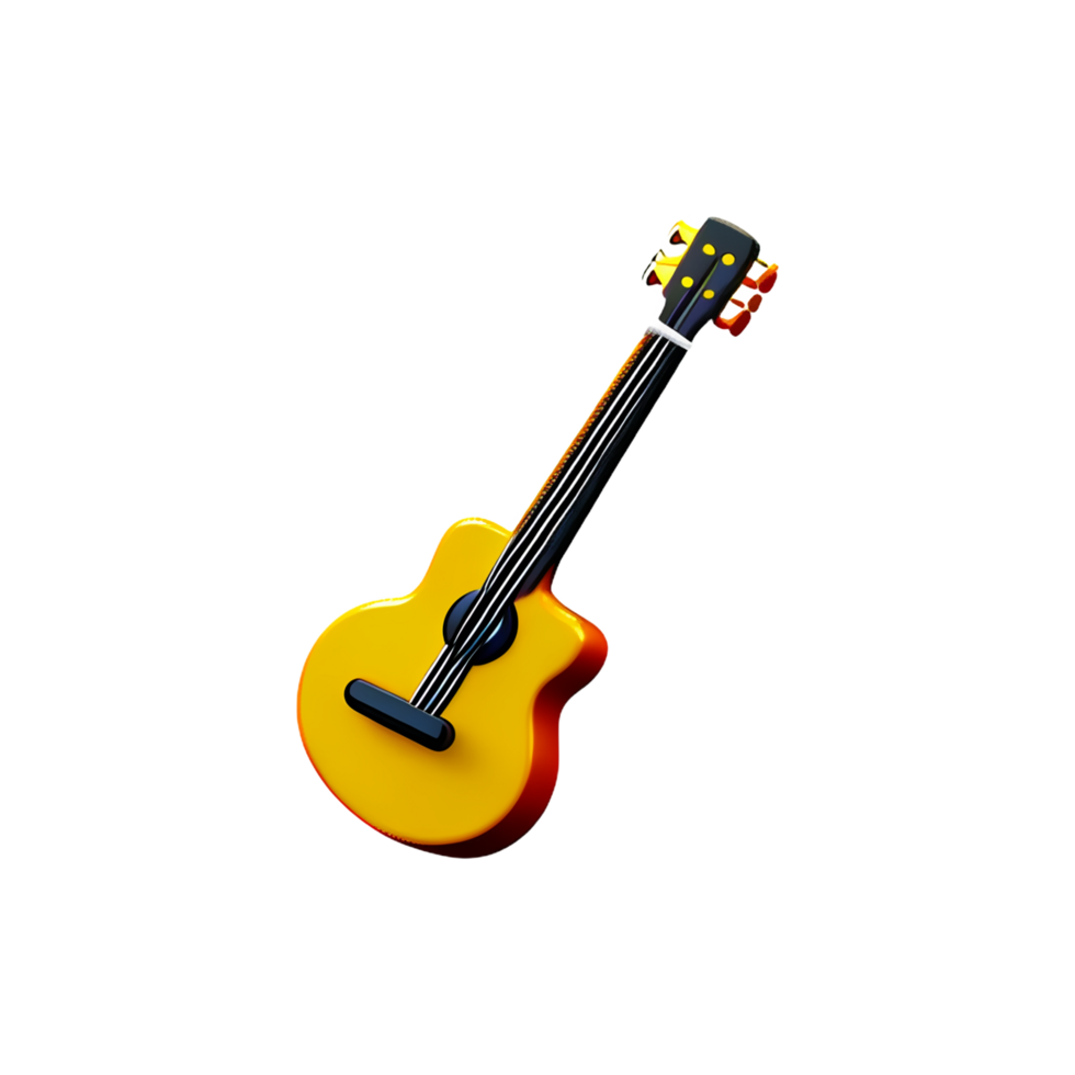 guitarra icono en transparente antecedentes png