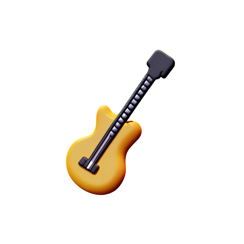 guitar icon on transparent background png