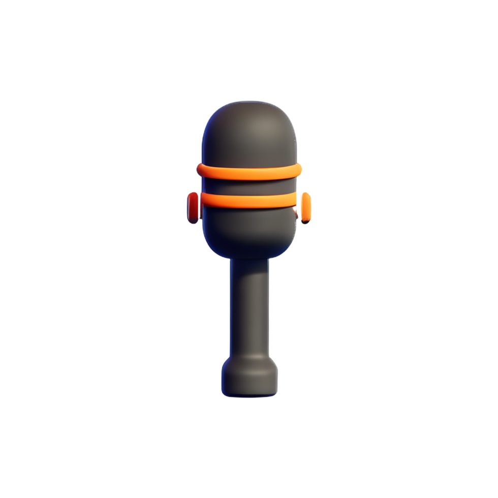 une microphone sur une transparent Contexte png