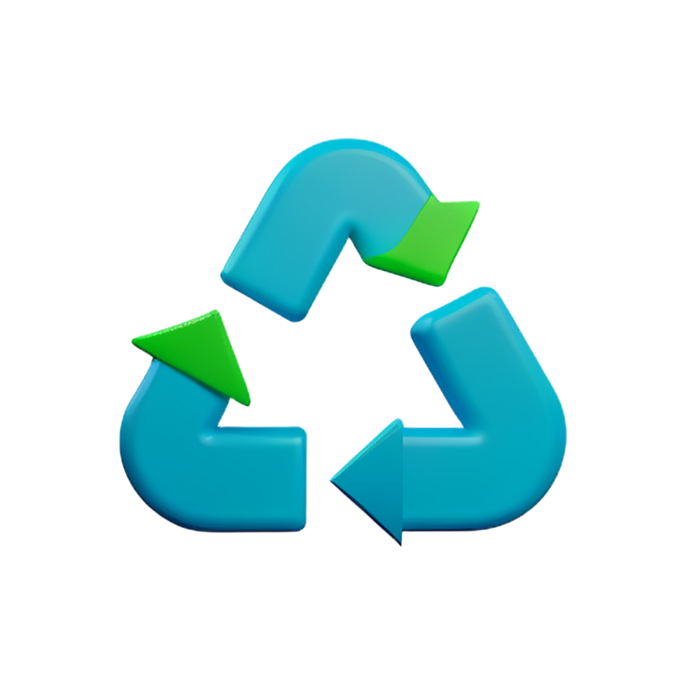 een recycle symbool met pijlen Aan het png