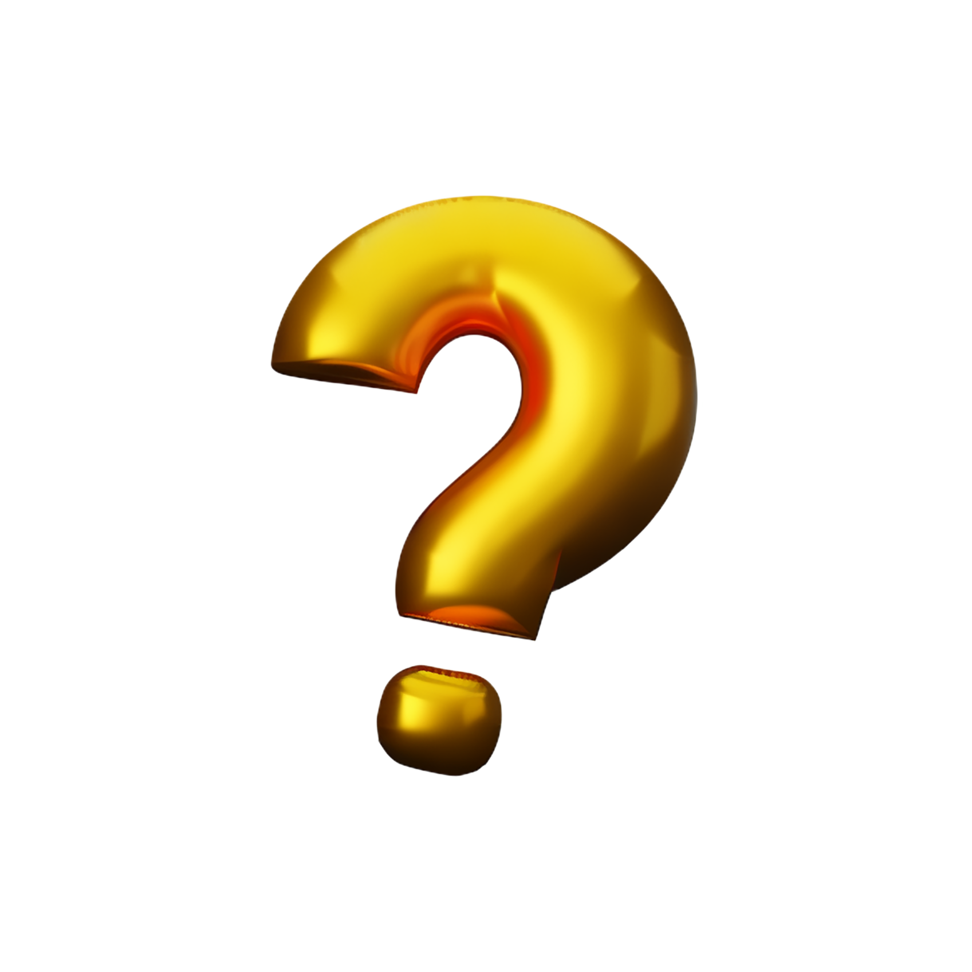 golden question mark isolated on transparent background 27687997 PNG