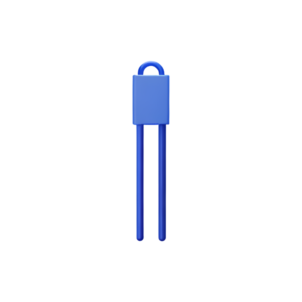 un azul electrónico dispositivo en un transparente antecedentes png