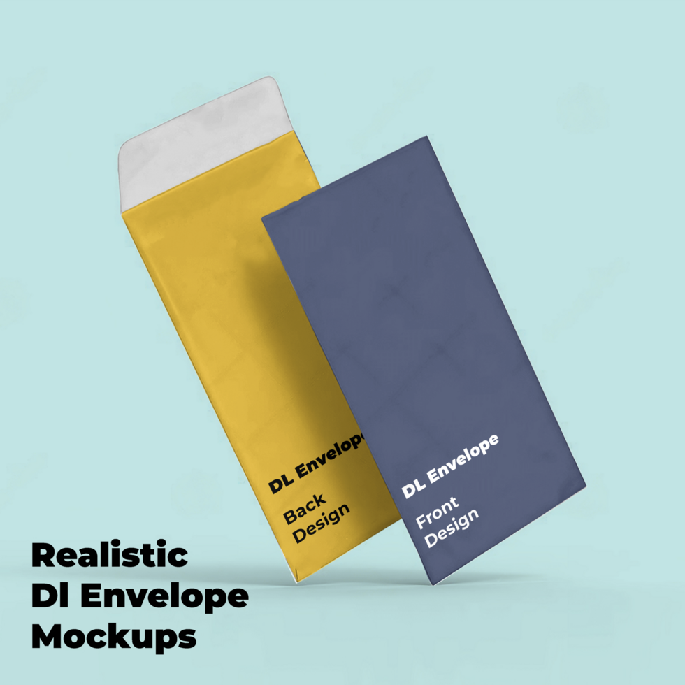 REALISTIC DL-ENVELOPE MOCKUP PSD