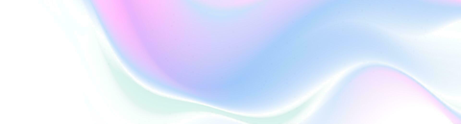 Colorful holographic foil abstract liquid waves background vector