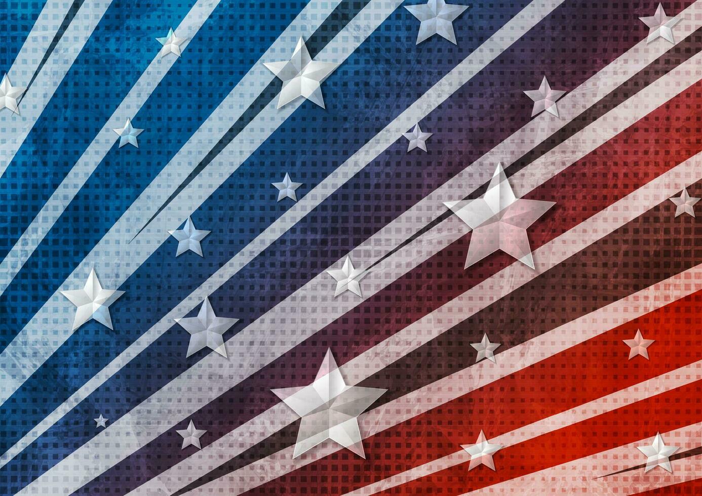 Grunge concept USA flag abstract background vector