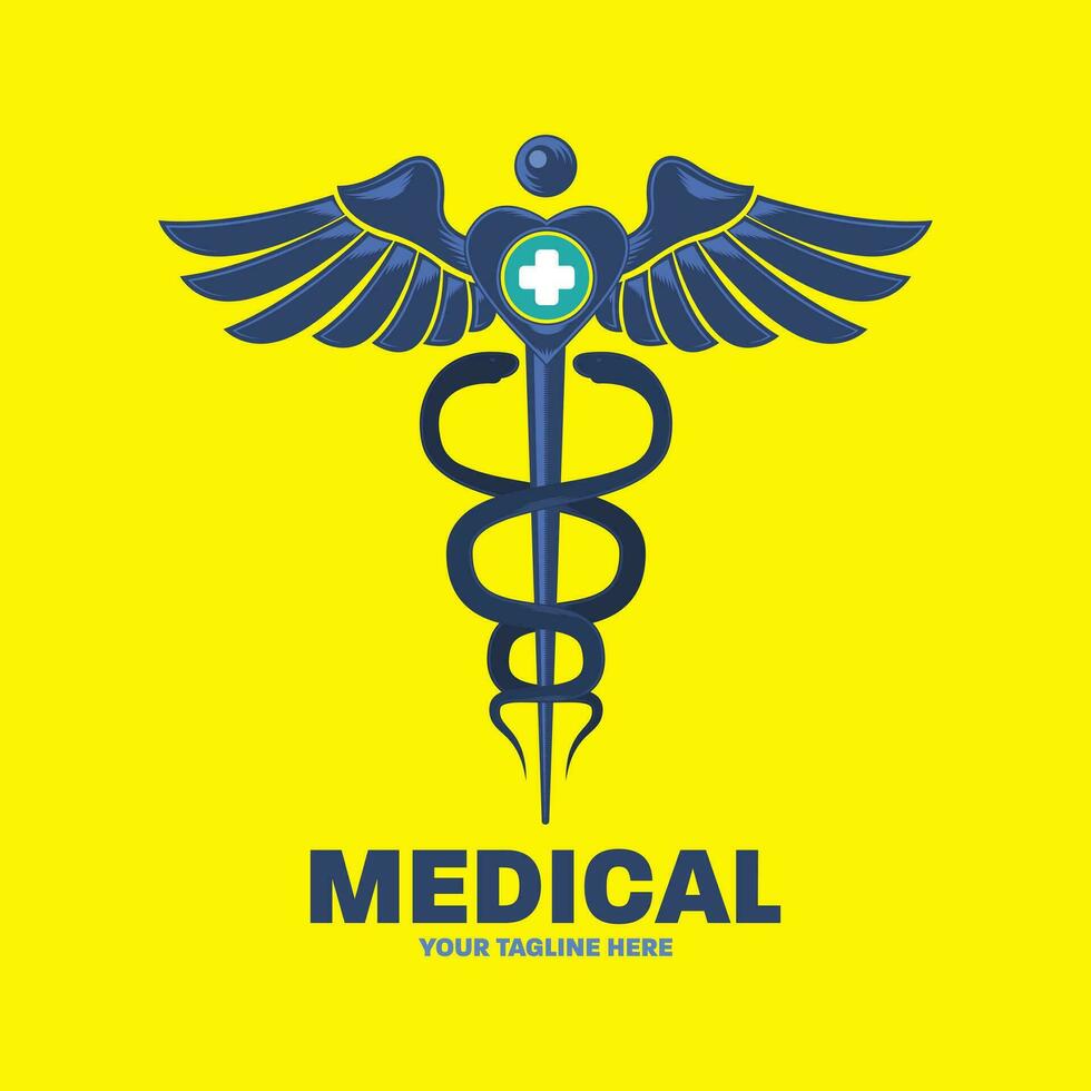 creativo médico moderno logo diseño vector