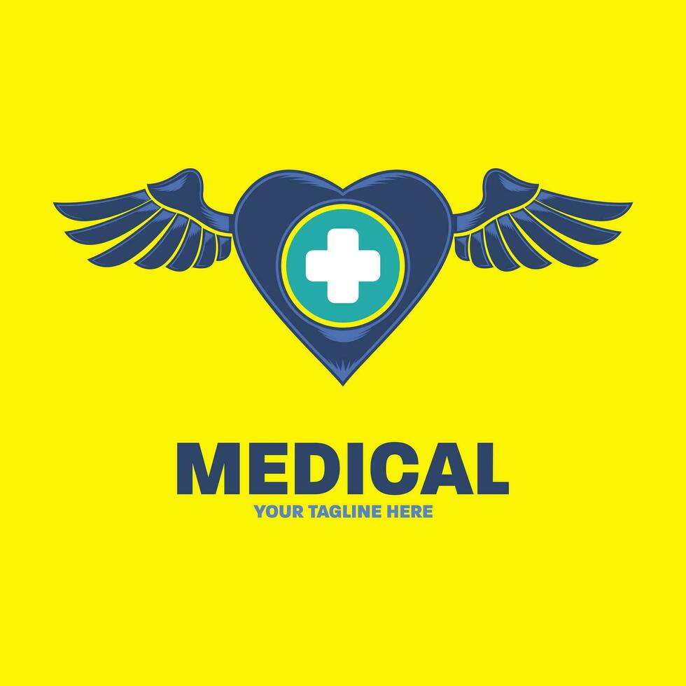 creativo médico moderno logo diseño vector