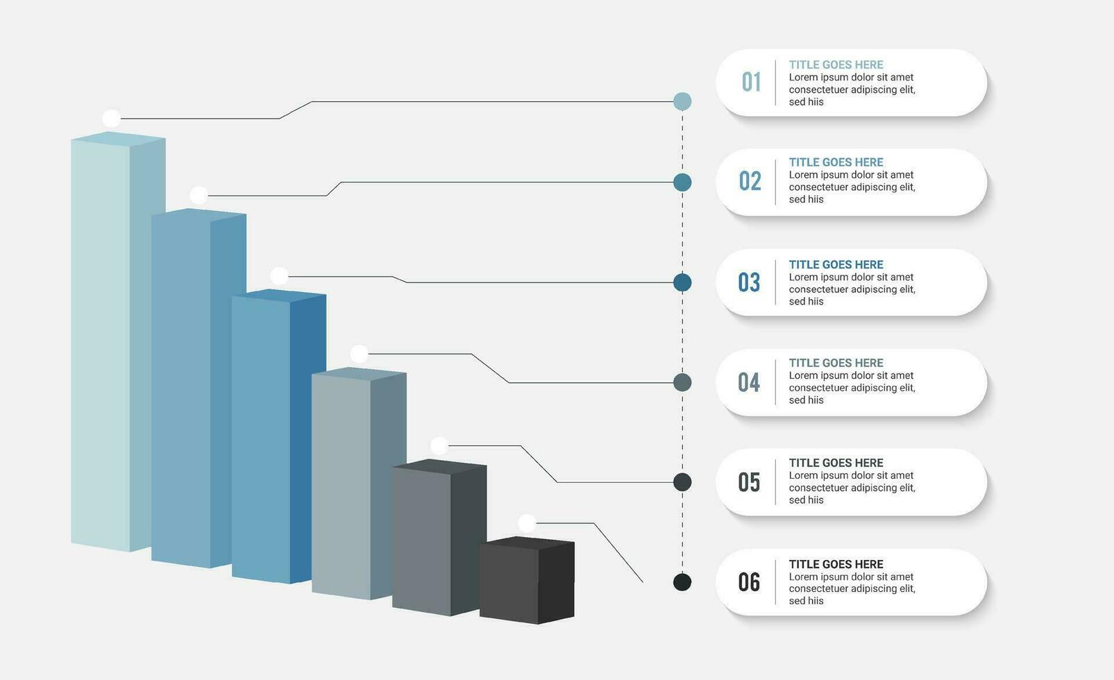 negocio crecimiento Progreso éxito gráfico infografía modelo diseño vector